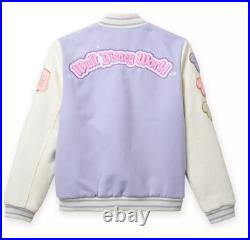 Walt Disney World Logo Varsity Jacket for Women Stoney Clover Lane Lavender NWT