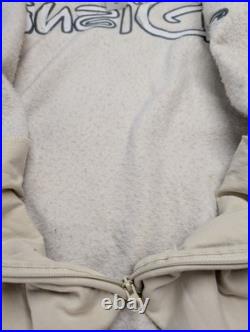 Walt Disney World Logo Zip-Up Hoodie Authentic Original Adult L Tan Likenew