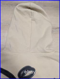 Walt Disney World Logo Zip-Up Hoodie Authentic Original Adult L Tan Likenew