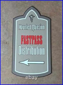 Walt Disney World Magic Kingdom Fastpass Distribution sign prop
