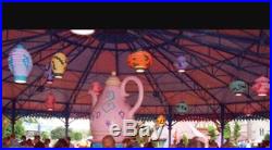 Walt Disney World Magic Kingdom Mad Tea Party Ride Ceiling Light Prop Sign