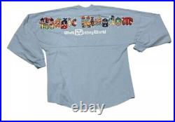 Walt Disney World Magic Kingdom Spirit Jersey Shirt Blue Adult Size L NEW