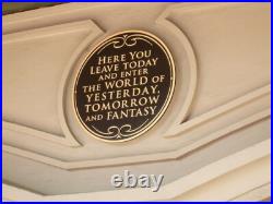 Walt Disney World Magic Kingdom entranceway plaque Black / Brass