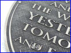 Walt Disney World Magic Kingdom entranceway plaque Brass