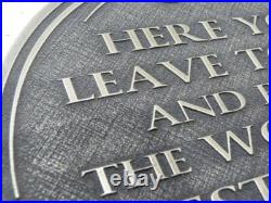 Walt Disney World Magic Kingdom entranceway plaque Brass