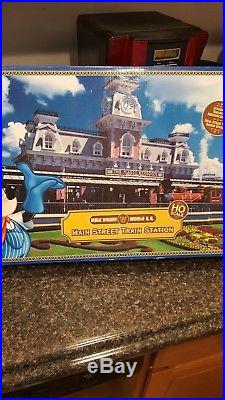 Walt Disney World Main Street Train Station HO Scale, Christmas Gift NIB