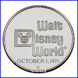 Walt Disney World Master Proof Set 5 1 Oz. 999 Silver Rounds with Box and Book