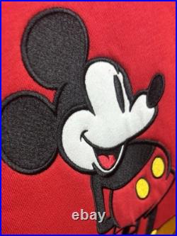 Walt Disney World Mickey Hoodie Red Embroidered NWT XXL