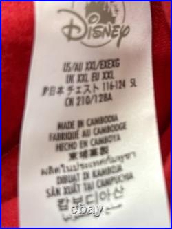 Walt Disney World Mickey Hoodie Red Embroidered NWT XXL