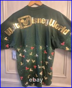 Walt Disney World Mickey Icon Holiday Lights Spirit Jersey Extra Small XS Adults
