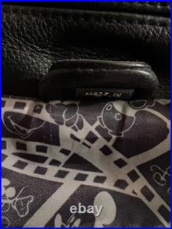 Walt Disney World Mickey Mouse 75 Years With Mickey Leather Jacket Black/Gray