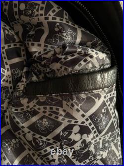 Walt Disney World Mickey Mouse 75 Years With Mickey Leather Jacket Black/Gray
