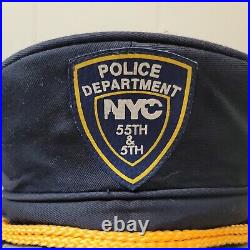 Walt Disney World Mickey Mouse Police Department NYC 55th & 5th Hat Cap NWT