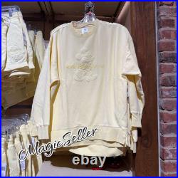 Walt Disney World Mickey Mouse Pullover Sweatshirt for Women Yellow Size L New
