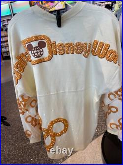 Walt Disney World Mickey Pretzel Scented Spirit Jersey Adult Size XL New