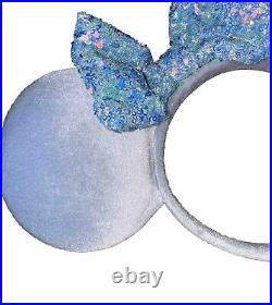 Walt Disney World Minnie Mouse Cornflower Blue Sequin Ears