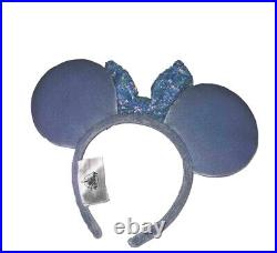 Walt Disney World Minnie Mouse Cornflower Blue Sequin Ears