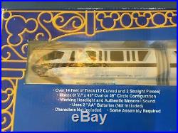 Walt Disney World Monorail 14 Ft of Track, Headlights, & Sound -New, Orig. Box