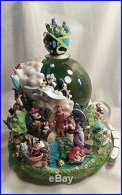 Walt Disney World Monorail Music Deluxe Snowglobe Four Parks Large Globe withBox