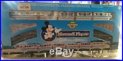 Walt Disney World Monorail Playset Rare Blue Line 5 Cars 14 Track
