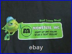 Walt Disney World Monsters Inc Shirt Movie Ride Promo Shirt Hurry Up And Scream