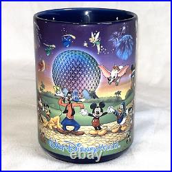 Walt Disney World Mug WDW Orlando Mickey Goofy Ceramic Castle Epcot 16 Oz