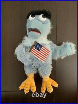 Walt Disney World Muppet Vision 3D Sam Eagle Plush American Flag Jim Henson