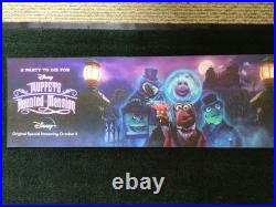 Walt Disney World Muppets Haunted Mansion Bus Tram Sign Prop Display