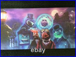 Walt Disney World Muppets Haunted Mansion Bus Tram Sign Prop Display