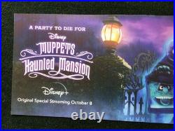 Walt Disney World Muppets Haunted Mansion Bus Tram Sign Prop Display