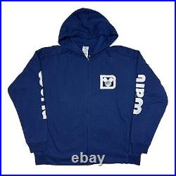 Walt Disney World Navy Blue Zip Hoodie Adult LARGE