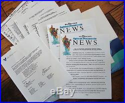 Walt Disney World October 1992 Press Kit SPLASH MOUNTAIN Rare Complete FREE Ship