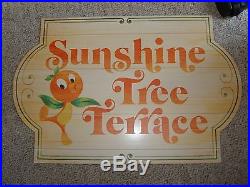 Walt Disney World Orange Bird Sunshine Tree Terrace Sign Prop Display