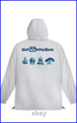 Walt Disney World Park Icons Windbreaker Jacket for Adults Large NEW