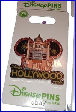 Walt Disney World Park Pin Set Epcot Magic Animal Kingdom Hollywood & Bonus Pin