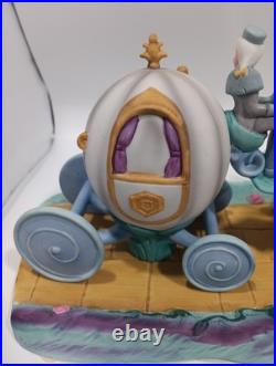 Walt Disney World Park Porcelain Cinderella Horse Carriage Coach Figurine RARE