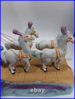 Walt Disney World Park Porcelain Cinderella Horse Carriage Coach Figurine RARE