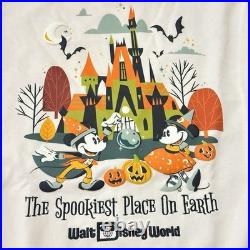 Walt Disney World Parks 2025 Mickey Minnie Halloween Pullover Sweatshirt Women