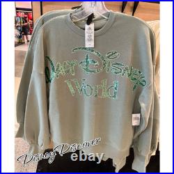 Walt Disney World Parks Green Pullover Sweater Sweatshirt Adult Size M New Walt Disney World Parks Green Pullover Sweater Sweatshirt Adult Size M New