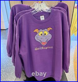 Walt Disney World Parks Purple Figment Sweatshirt Size L Pullover New