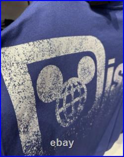 Walt Disney World Parks Sorcerer Mickey Blue Crew Neck Fleece Adult Size L New