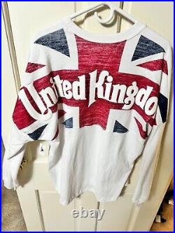 Walt Disney World Parks Spirit Jersey Epcot United Kingdom UK Britain NWT LARGE