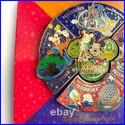 Walt Disney World Passholder Exclusive 2009 5 Pin Set Circle Puzzle New Rare