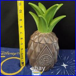 Walt Disney World Polynesian 50th Anniversary Pineapple Serving Set Chip Dip Jar