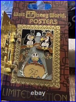 Walt Disney World Poster Pin Splash Mountain LE1000 Brer Rabbit Fox Song Of Sout