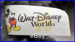 Walt Disney World Pre Duffy Bear Hidden Mickey Gray Grey Plush 17
