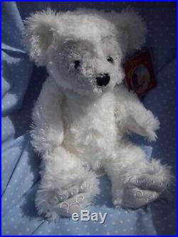Walt Disney World Pre Duffy Bear Teddy Hidden Mickey Soft Toy White Tag Book 16