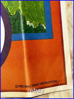 Walt Disney World Productions Epcot Center World Showcase Poster Map VTG 30 x 44
