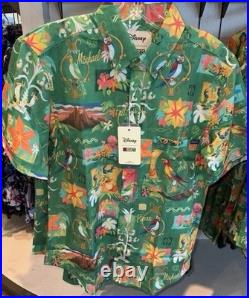 Walt Disney World RSVLTS Enchanted Tiki Room Button Up Shirt MEDIUM NEW