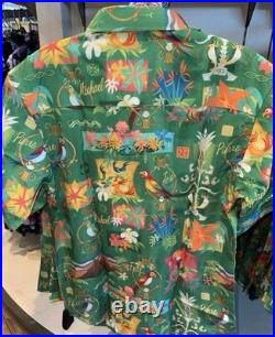 Walt Disney World RSVLTS Enchanted Tiki Room Button Up Shirt MEDIUM NEW